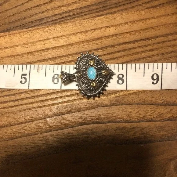 Barbara Bixby 18k/SS Heart Pendant - Picture 3 of 9